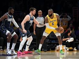 Luka Dončić and LeBron James gearing up for their next battle on the court.