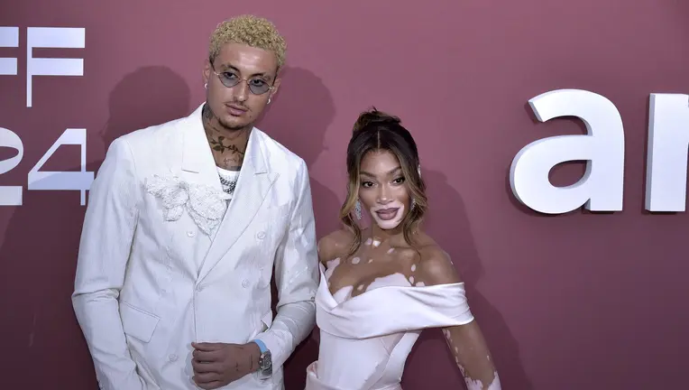 Kyle Kuzma and Winnie Harlow 