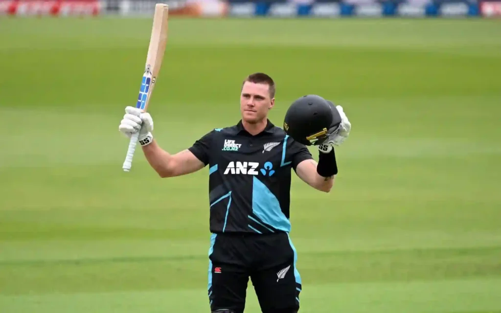 Former RCB player in action during an IPL match, now opening for New Zealand in T20I.