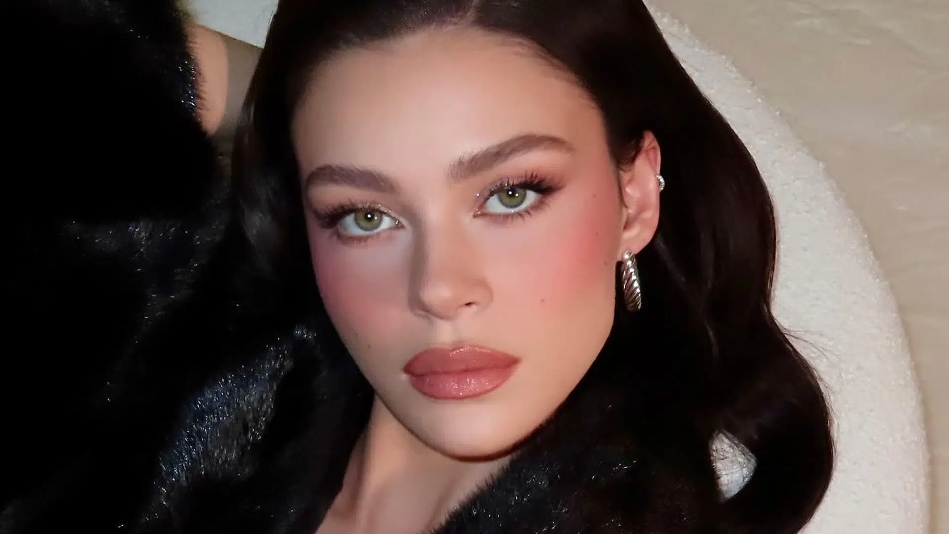 Victoria Beckham attending a fashion show in 2025 and Nicola Peltz at a separate event.