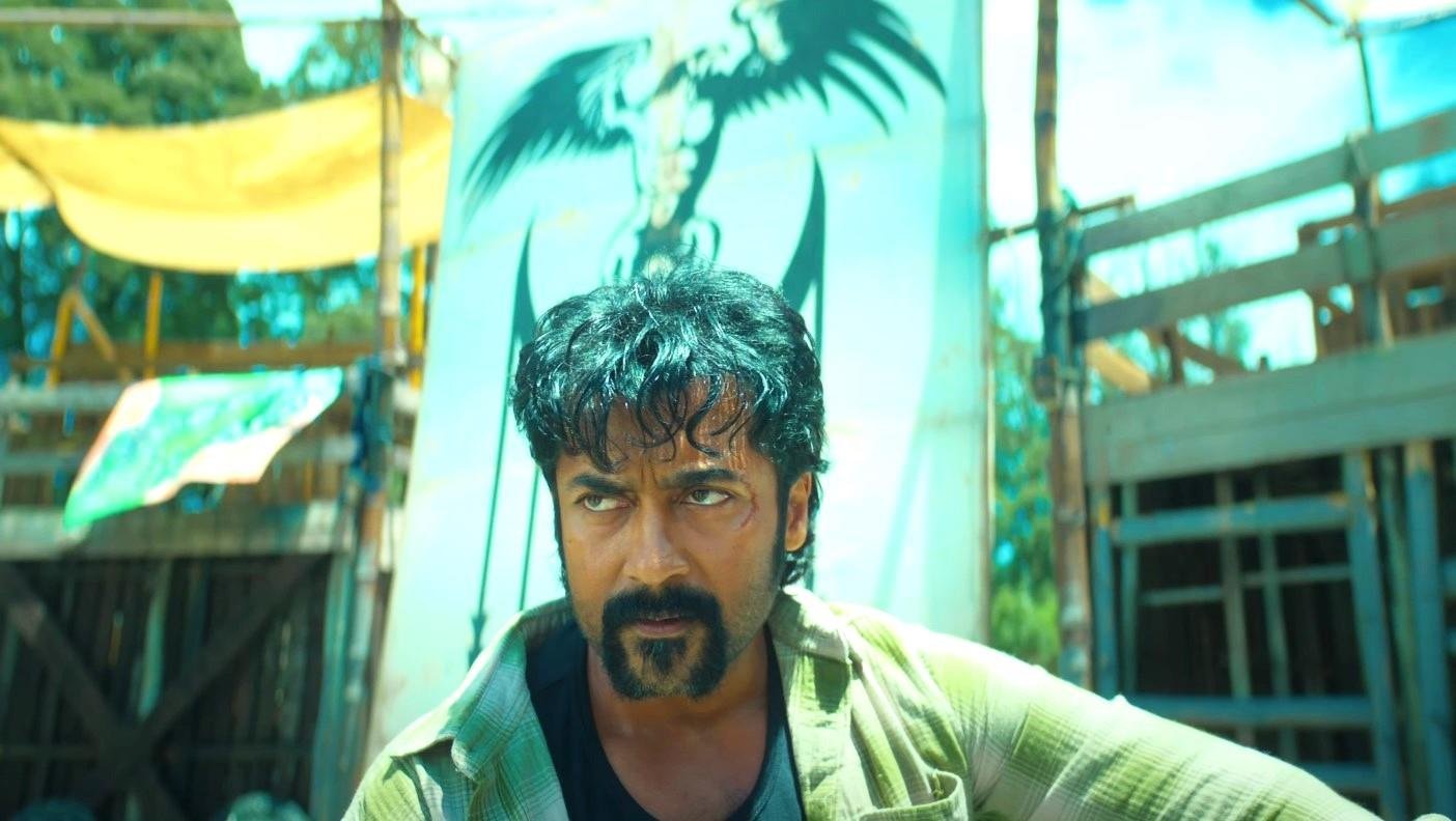 Suriya with director Karthik Subbaraj on the sets of Retro Movie.