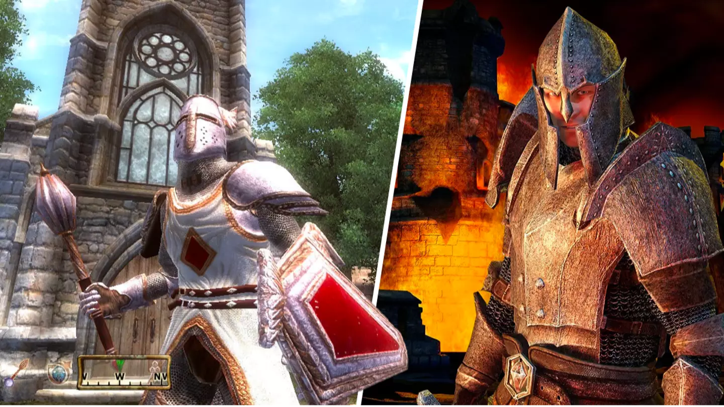 Oblivion original vs remastered graphics comparison