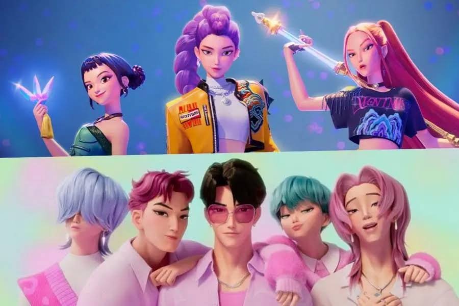 Scene from KPop Demon Hunters showing characters during a dramatic moment