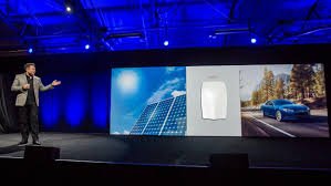 “Tesla and SolarCity logos in a clean energy merger graphic”